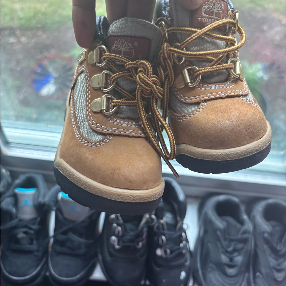 Timberland Kids Brown and Tan Boots